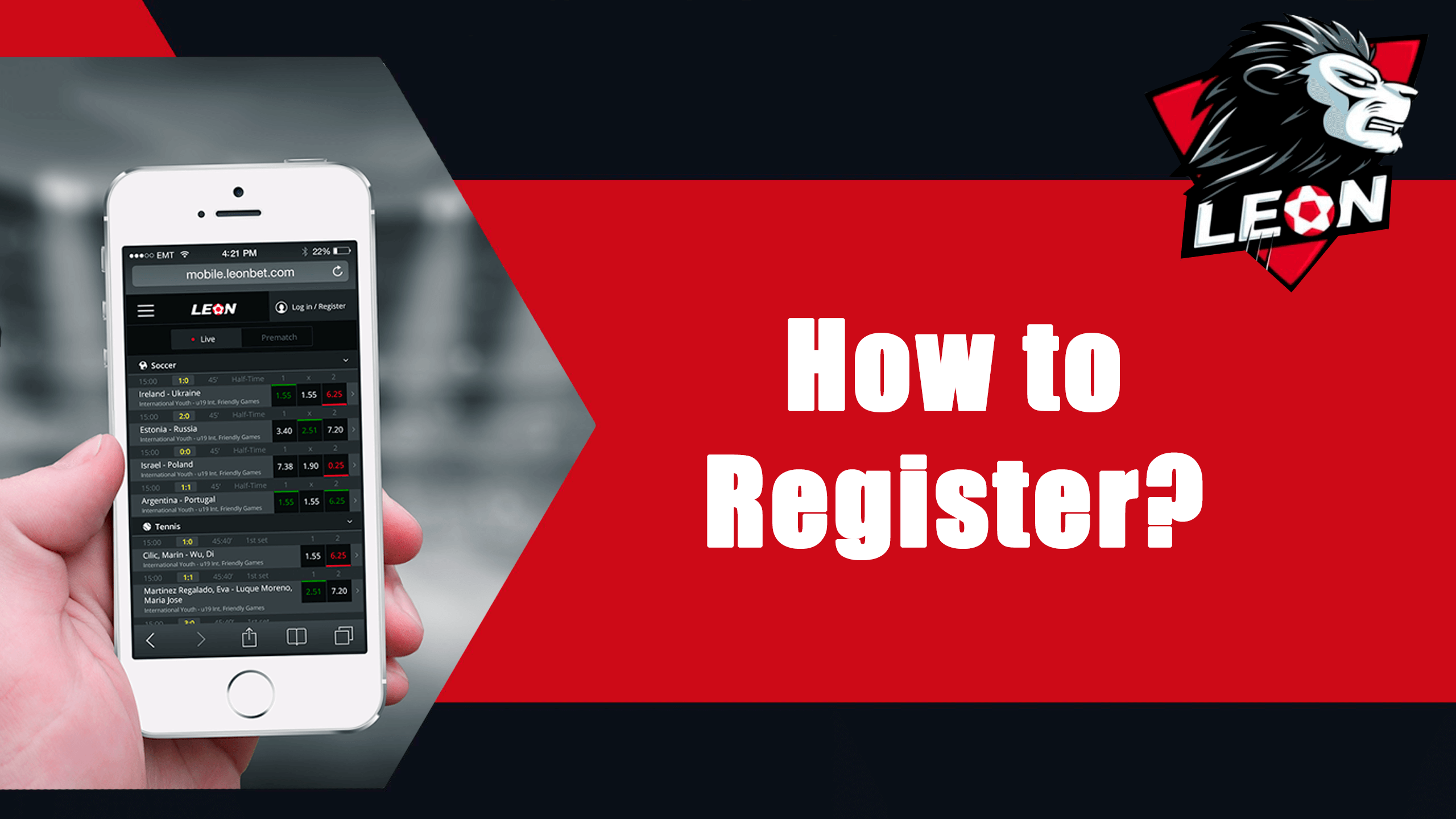 How to register on Leonbet.